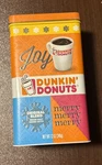 Dunkin Donuts Tin Colorful Christmas Holiday. Fixed Price $13.87.