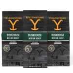 Yellowstone Bunkhouse Medium Roast COFFEE,100% Arabica 12 Ounce (pack 3). Fixed Price $57.11.