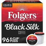 Folgers Black Silk Coffee, Dark Roast, K-cup Pods, 96 Count. Fixed Price $55.99.