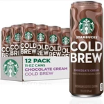 Starbucks Cold Brew Coffee, Chocolate Cream, 11 Fl Oz Cans 12 Pack. Fixed Price $38.77.