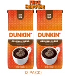(pack 2) Dunkin Original Blend Ground Coffee, Medium Roast, 12 Oz Bag. Fixed Price $16.99.