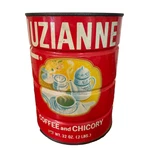 Vintage Luzianne Coffee And Chicory Tin Lb 32 Oz New Orleans Advertising Can. Fixed Price $39.99.