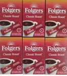 6X Folgers Instant Coffee 7 Single Packets Each Box Classic Roast 0.49 Oz.. Fixed Price $14.77.