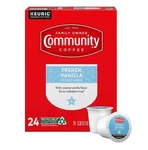 Community Coffee French Vanilla Flavored 24 Count Pods Medium Roast Co.... Fixed Price $34.99.