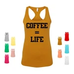 Coffee Equals Life Caffeine Latte Espresso Cappuccino Brew Fanatic Women's Tank. Fixed Price $20.99.
