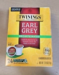 24CT Twinings Earl Grey Decaf K-cup Pods For Keurig, Black Tea Exp 6/28/27. Fixed Price $19.99.