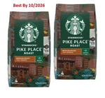 2-PACK Starbucks Pike Place Roast, Ground Coffee, Medium 32 Oz Each Bag. Fixed Price $49.97.