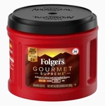 Folgers Gourmet Supreme Medium Dark Roast Ground Coffee, 24.2 Ounces. Fixed Price $19.99.