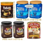 Yuban Maxwell House Ground Coffee, Caffe D'vita Instant Mocha 48, 42.5, 64 Oz. Fixed Price $64.95.