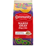 Community Coffee's Mardi Gras King Cake (four 12-OUNCE Bags). Fixed Price $41.99.