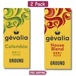 Pack - Gevalia Medium Roast Colombia + House Blend Ground Coffee 12 Oz. Fixed Price $13.99.