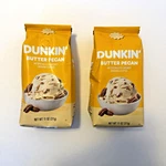 Dunkin' Butter Pecan Flavored Ground Coffee, Medium Roast, 11OZ (lot 2). Fixed Price $29.99.