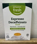 Amazon Espresso Decaffeinato Dark Roast 50 Aluminum Capsules Bb 10/2026. Fixed Price $18.99.