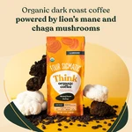 Organic Ground Coffee With Lion's Mane And Chaga Mushroom Focus Creativity 12OZ. Fixed Price $22.85.