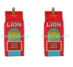 Two Fresh Lion Coffee Gold Roast Med-light Grounds 10OZ Bags Hawaii New. Fixed Price $39.50.
