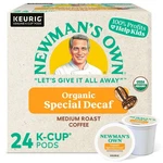 Newman's Own Organics Special Blend Decaf Coffee, Keurig K-cup Pods, 24 Count. Fixed Price $14.83.