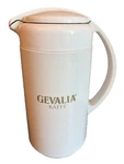 Gevalia Kaffe White Carafe Insulated Travel Coffee Thermos For Hot & Cold Drinks. Fixed Price $13.99.