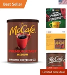 Delicious Mccaf Roast Medium Ground Coffee - 30 Oz Caffeinated Canister. Fixed Price $42.72.