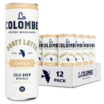 Colombe Coffee, Vanilla Draft Latte, 11 Fl Oz Cans Pack 12, Coffeehouse.... Fixed Price $34.56.