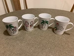 4PC Tropical Christmas Coffee Cup Mug Set By Florida Marketplace 12OZ. Fixed Price $19.98.