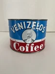 Vintage Venizelos Coffee Tin 1 Lb. Unopened Key Wind, & Co., Ny. Fixed Price $199.95.