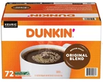 Dunkin' Donuts, Original Blend, Medium Roast, K-cup Pods, 72CT, Exp 04/27/2027. Fixed Price $56.75.
