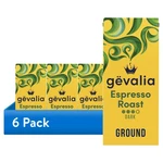 (6 Pack) Gevalia Espresso Dark Roast Ground Coffee, 12 Oz. Bag. Fixed Price $69.51.