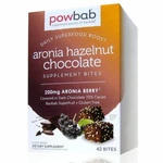 Powbab Aronia Hazelnut Chocolate Bites - Low Sugar, Artisan, Organic Ingredients. Fixed Price $73.99.