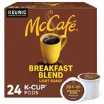 Mccafe Breakfast Blend Light Roast Coffee K-cup Pods, 24 Count. Fixed Price $17.00.