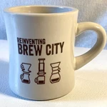 Stone Creek Coffee Diner-style Mug Reinventing Brew City Milwaukee Wisconsin. Fixed Price $29.99.