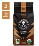 Death Wish Coffee, Medium Roast, Ground, Fair Trade, Bag, 10OZ, Organic,. Fixed Price $11.74.