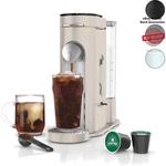 Brew On-the-go: 56 Oz Stone Coffee Maker For Pods Grounds Stylish & Compact. Fixed Price $180.49.