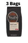 Tully's House Blend, Ground Coffee, Medium Roast, Bagged 12OZ (pack 3). Fixed Price $21.19.