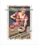 Douwe Egberts Koffie Coffee Metal Tin Sign Colorful Wall Art Lodge Cafes. Fixed Price $19.49.