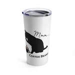 Coffee Cat Lover Tumbler: Cute Licking Its Little Beans Next To Cup. Fixed Price $26.65.