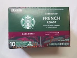 (1) Box Starbucks French Roast Dark Keurig Brewed Ground Coffee 10 K-cups 4.2 Oz. Fixed Price $12.70.