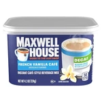 Maxwell House International Decaf Sugar-free French Vanilla Coffee Mix, 4.3 Oz. Fixed Price $6.99.