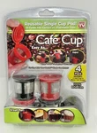 Keurig CC-MC12 Cafe Cup Pack 4 Reusable Single Coffee Pods Bonus Scoop. Fixed Price $14.00.