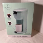 Ks Kitchen Selectives Single Serve Coffee Brewer Maker Lt Green/teal. Fixed Price $20.00.