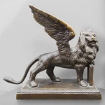 Xl 1.7KG Antique Lion Of San Marco Bronze Sculpture Grand Tour 1800. Fixed Price $407.09.