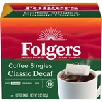 Folgers Coffee Singles Classic Decaf Medium Roast 19 Count (pack 1). Fixed Price $17.99.