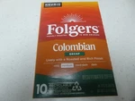 Boxes Folgers Colombian Decaf Medium Roast K Cup 60 Pods Bb 06/04/2026. Fixed Price $38.99.