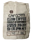 Caf Com Coffee Burlap Sack Bag 150 Lbs. Empty 37" X 28-1/2" Product Guatemala. Fixed Price $18.04.