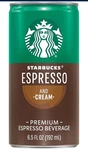 Starbucks - Rtd Coffee Espresso And Cream, 6.5OZ Cans (12 Pack) (packaging May V. Fixed Price $33.99.