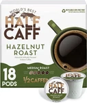 World's Half Caff Hazelnut Coffee Pods, 18 Ct, Medium Roast Flavored. Fixed Price $20.23.