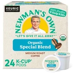 Newman's Own Special Blend Coffee, Keurig K-cup Pods, 24 Count. Fixed Price $14.83.