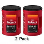 2 Pack - Folgers Dark Roast Ground Coffee, Black Silk, 40.3 Oz.. Fixed Price $64.99.