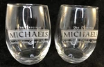 The Original Michaels Crafted Irish Cream Liqueur Stemless Glass Set Of 2. Fixed Price $13.92.