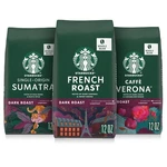Starbucks Ground Coffee, Dark Roast Hot Or Iced Variety Pack, 12 Oz Bags. Fixed Price $30.68.