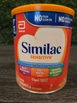 Similac Sensitive Powder Infant Formula With Iron, Milk-based, 12.5OZ Exp 07/27. Fixed Price $17.99.